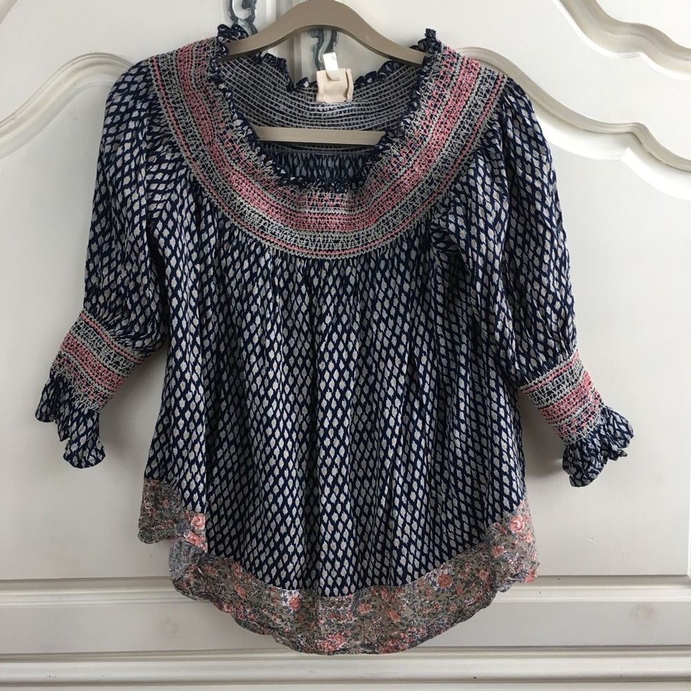 Vanessa Virginia Anthropologie Off Shoulder Top S